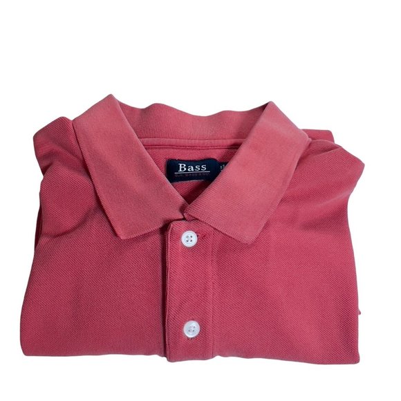 G.H. Bass & Co Mens Short‎ Sleeve  Orange Red Polo Shirt Size XL - Picture 2 of 6